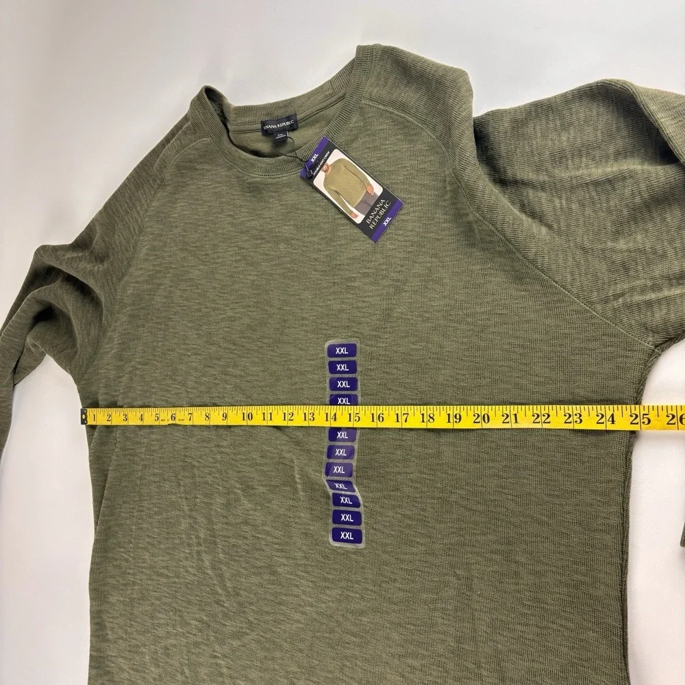 New Banana Republic Double‎ Knit Mens XXL Long Sleeve Cotton Polyester Soft NWT